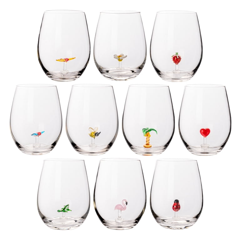 12-oz. double-wall monogram wine tumblers Dinner is Poured main image 1