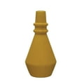 thumbnail image 1 of Creative Co-Op Round Stoneware Taper Holder, Mustard, 1 of 4