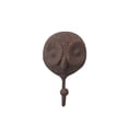 thumbnail image 1 of Creative Co-Op Rustic Carved Cast Iron Owl Wall Hook, Distressed Brown, 1 of 1
