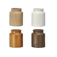 thumbnail image 1 of Creative Co-Op Rustic Reactive Glaze Stoneware Jars, Multicolor, Set of 4, 1 of 2