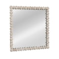 thumbnail image 1 of Creative Co-Op Square Raised Dowel Wood Wall Mirror, White, 1 of 1