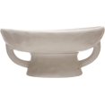 Creative CoOp Stoneware Bowl w Reactive Glaze, White