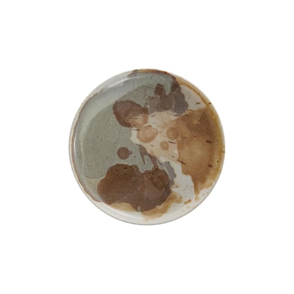 Creative Co-Op Stoneware Plate Reactive Glaze