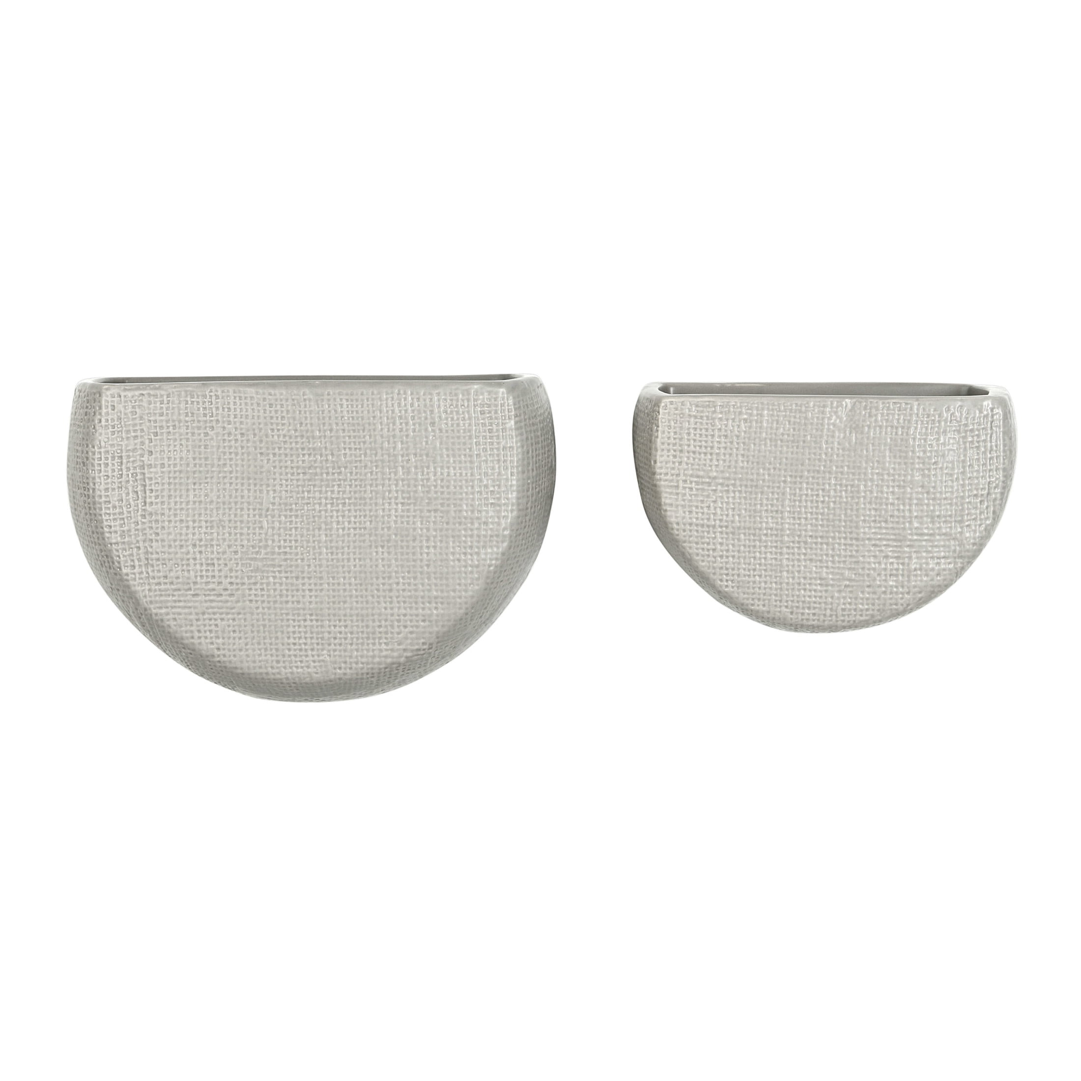 Main + Mesa Stoneware Wall Planters, Set of 2