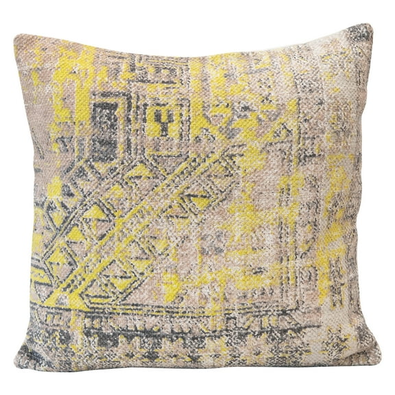 Creative Co-Op Stonewashed Cotton Printed Pillow, Multi Color