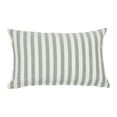 thumbnail image 1 of Creative Co-Op Striped Cotton Lumbar Pillow Cover, Grey, 1 of 5