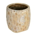 thumbnail image 1 of Creative Co-Op Terra-cotta Planter with Reactive Glaze, Cream, 1 of 1