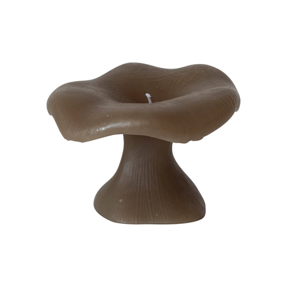 Creative Co-Op Unscented Mushroom Shaped Candles, Olive