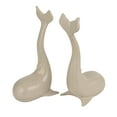 thumbnail image 1 of Creative Co-Op Whale-Shaped Cast Iron Bookends in Grey Finish, 1 of 6