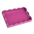 thumbnail image 1 of Creative Co-Op Wide Wood Tray, Fuchsia, 1 of 4