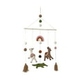 thumbnail image 1 of Creative Co-Op Wool Felt Mobile with Llamas, Alligator and Tassels, 1 of 3