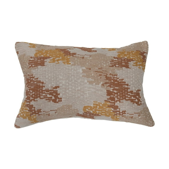 Creative Co-Op Woven Cotton Blend Jacquard Lumbar Pillow