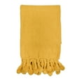 thumbnail image 1 of Creative Co-Op Woven Cotton Pom Pom Throw, 1 of 3