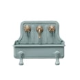 thumbnail image 1 of Creative Co-op Sink with Faucet Grey & Gold Metal Soap Dish, 1 of 5