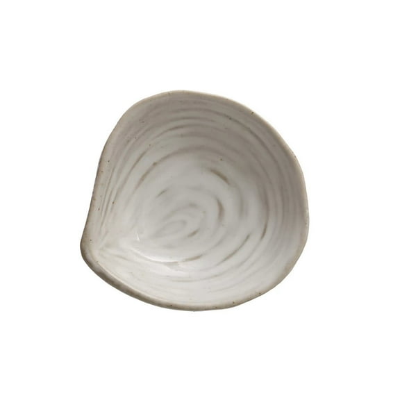 Creative Co-op White Shell Clam Dish