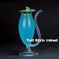 thumbnail image 1 of Creative Cocktail Glass - Porcupine Fish/Swan/Rose/Octopus/Bird Design Cocktail Glass, Novelty Drink Cup for KTV Bar Night Party (Tall 190ml,100-420ml), 1 of 7