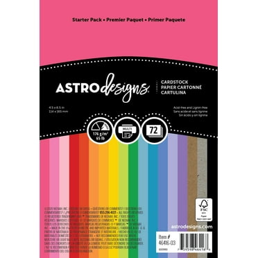 Creative Collection Cardstock Starter Pack 4.5"X6.5" 72/Pkg-18 Bold & Vivid Colors