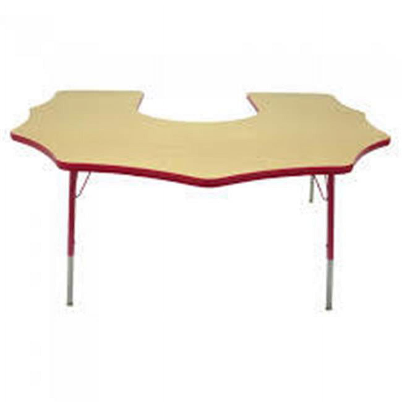 Mahar 6066SH Scalloped Horseshoe Activity Table 60 W x 66 L