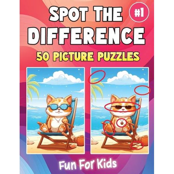 Creative Contributors Spot the Difference Book for Kids Ages 6-10, Volume 1 (Paperback)