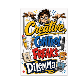 Creative Control Freak's Dilemma Art - Creative Expression Enthusiast - 13x19 Poster Print