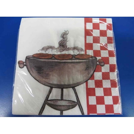 Grillin' Classic Picnic Cookout BBQ Summer Theme Party Paper Luncheon Napkins