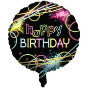 Creative Converting 18" Multi-color Glow Mylar Birthday Balloon