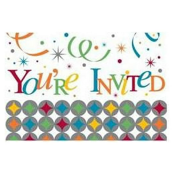 Creative Converting 193747 Celebrate In Style Invitations