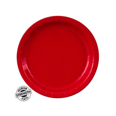 Creative Converting 260092 Classic Red (Red) Paper Dessert Plates