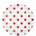 thumbnail image 1 of Creative Converting 337054 Dots & Stripes Classic Red Round Dessert Plates, 8 Count, 1 of 2