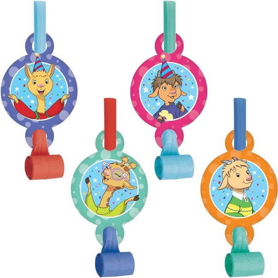 Creative Converting 338727 Llama Party Blowers, 8 Count