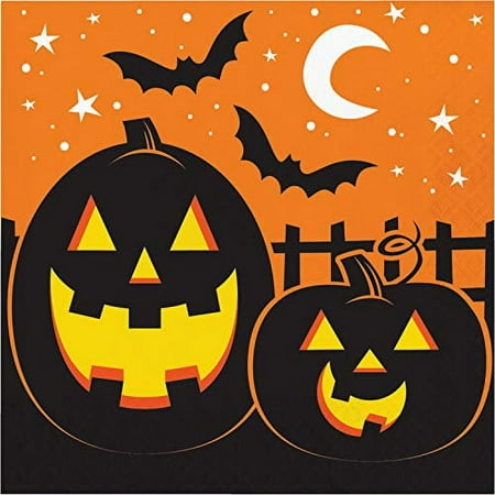 Creative Converting 338823 Pumpkin Patch Napkins, 6.5", Multi-color