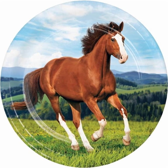 Creative Converting 339760 Wild Horse Paper Plates, 8 Count