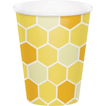 Creative Converting 340128 Bumblebee Baby Shower Cups, 8 Count