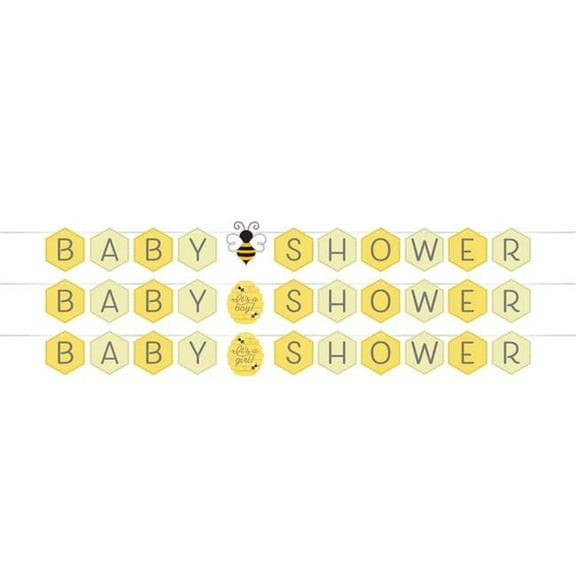 Creative Converting 340224 Bumblebee Baby Shower Banner