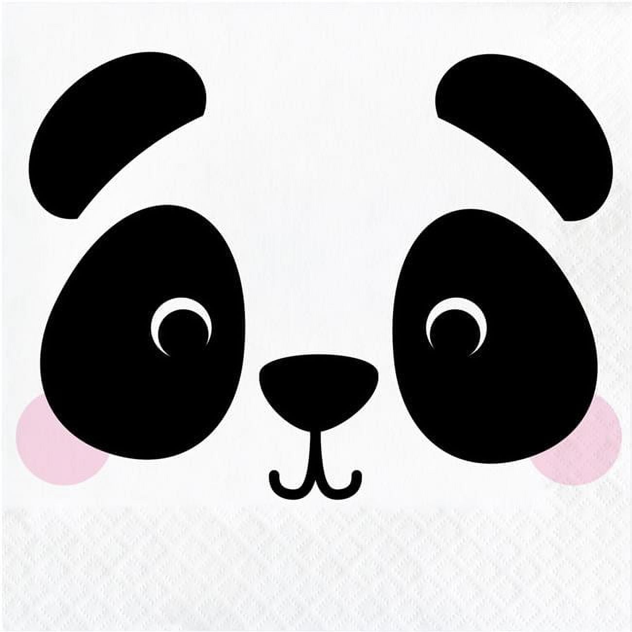 Creative Converting 346303 6.5 x 6.5 in. Panda Luncheon 1 by 4 Fold 2-Ply Tissue Napkins - 192 Count
