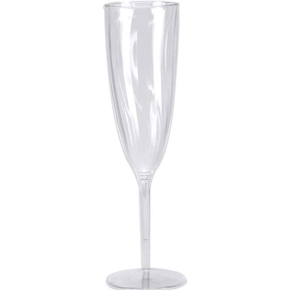 Creative Converting 347890 6 oz Clear Plastic Champagne Glasses - 96 Count