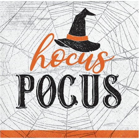 Creative Converting 359392 5 x 5 in. Hocus Pocus Folded Beverage Napkins