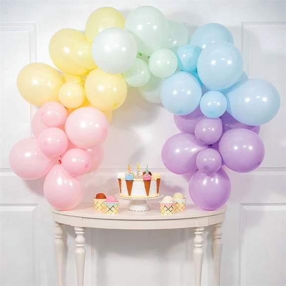 Creative Converting 360489 6 ft. Pastel Balloon Garland Arch Kit, Multi Color