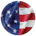 thumbnail image 1 of Creative Converting 362873 Flying Flag Luncheon Round Paper Plate, 1 of 1