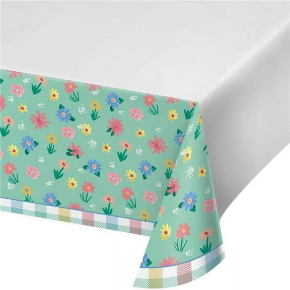 Creative Converting 363092 54 x 102 in. Paper Tablecover Border Print, Multi Color