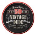 thumbnail image 1 of Creative Converting 411567 Vintage Dude - 7 inch Lunch Plates, 50th - Case of 96, 1 of 1