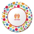 thumbnail image 1 of Creative Converting 8 Count Round Paper Dessert Plates, Lazy Days, 1 of 1