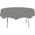 thumbnail image 1 of Creative Converting 82' Blk/Wht Tablecover, 1 of 2