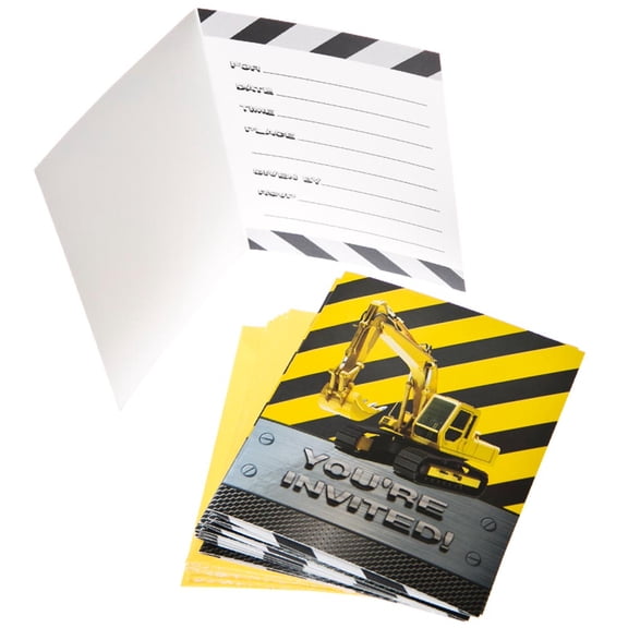 Creative Converting 895590 Construction Zone Invitation