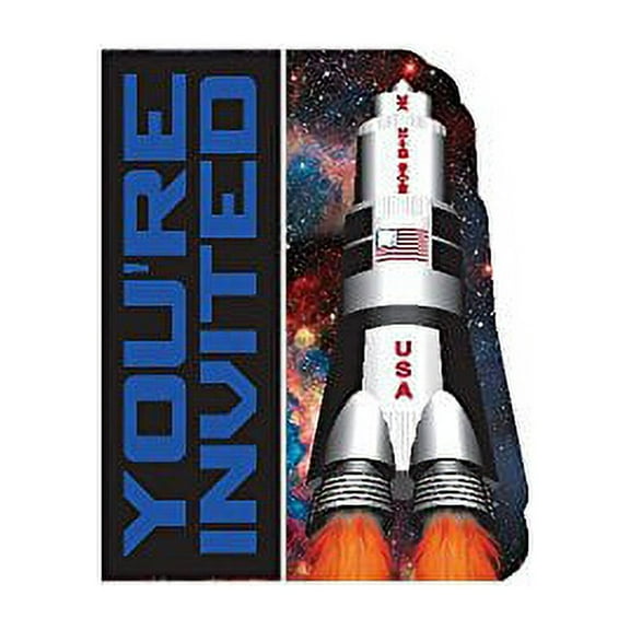 Creative Converting BB895533 Space Blast Invitations -8 Pack