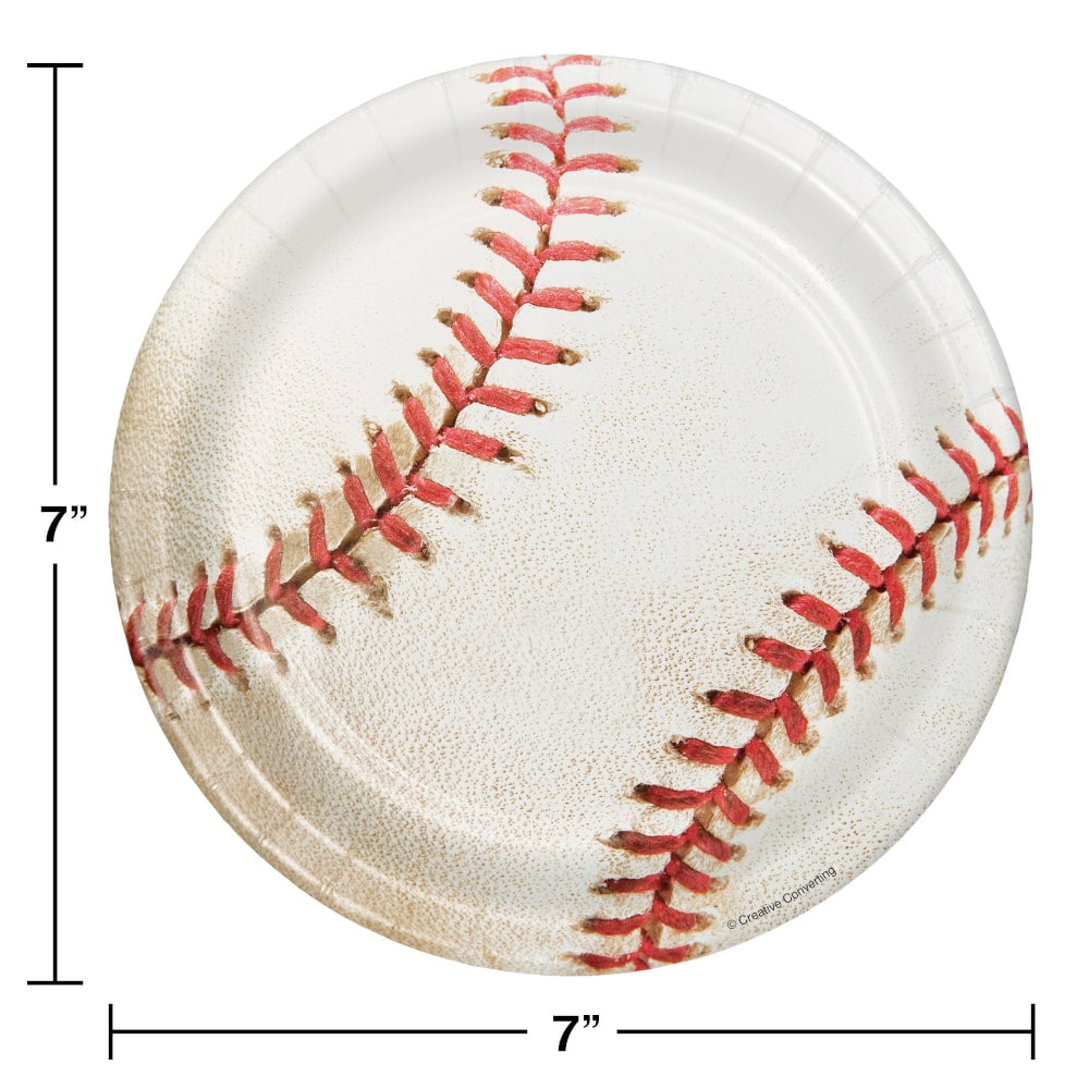 Creative Converting Baseball 7" Cake Plate (8 Count)