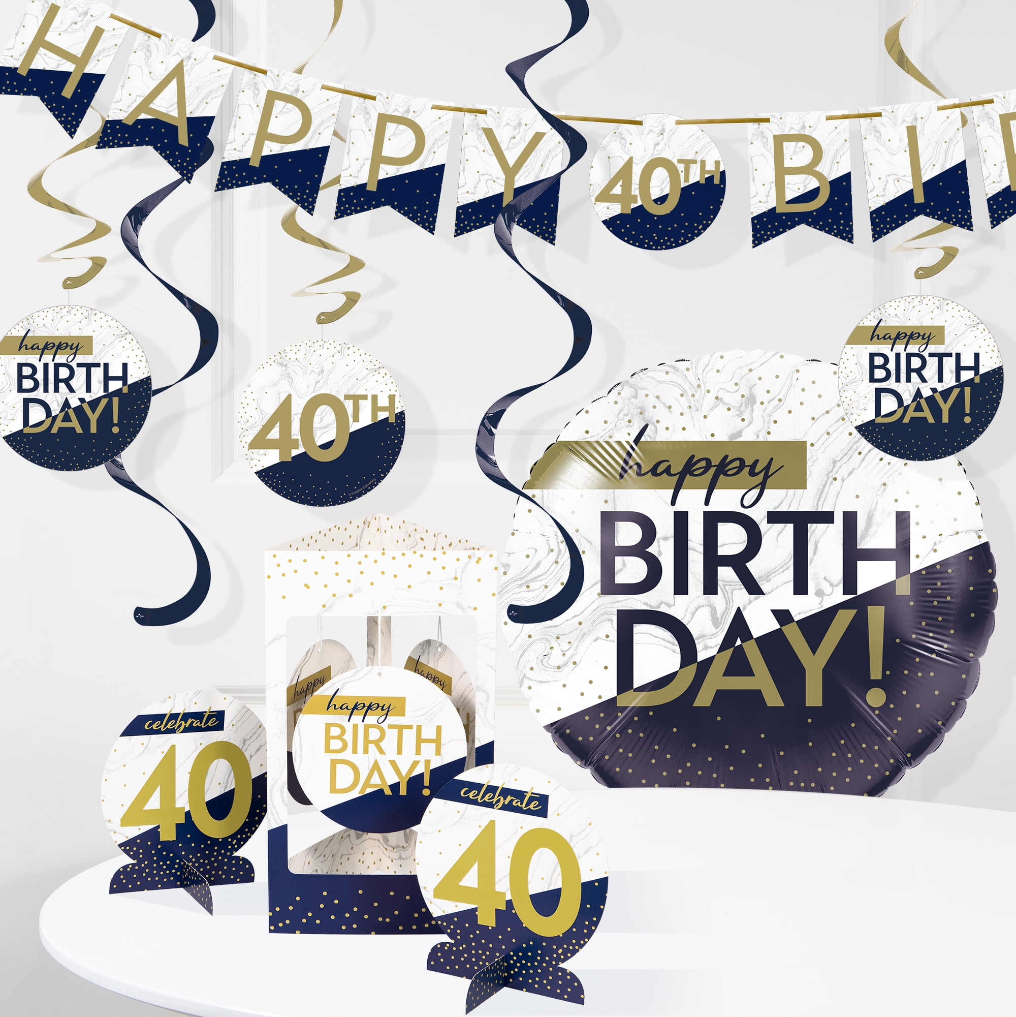 Creative Converting Birthday Paper Party Decoration Kits, (10 Pieces)