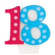 Bright And Bold 18th Birthday Candle