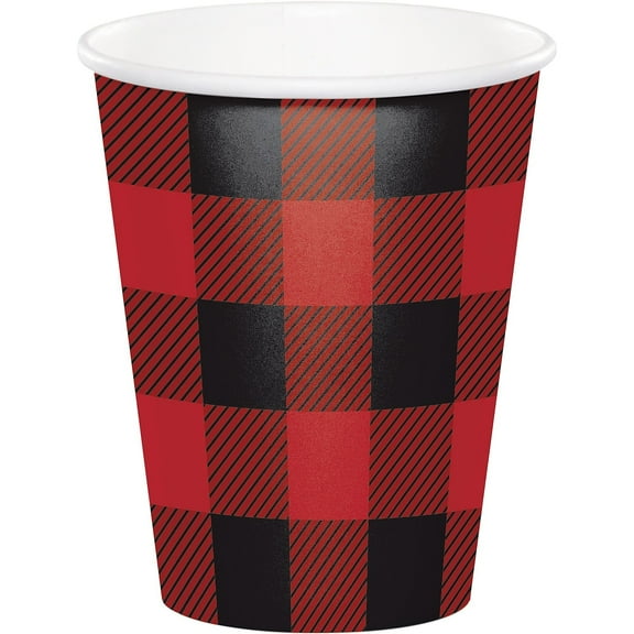 Creative Converting Buffalo Plaid Cups 8 pk (321827)