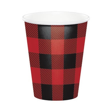 Creative Converting Buffalo Plaid Cups 8 pk (321827)